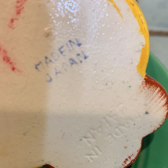 Vintage Handpainted Polka Dot Kitty Ashtray and Cigarette Holder - Picture 7 of 8